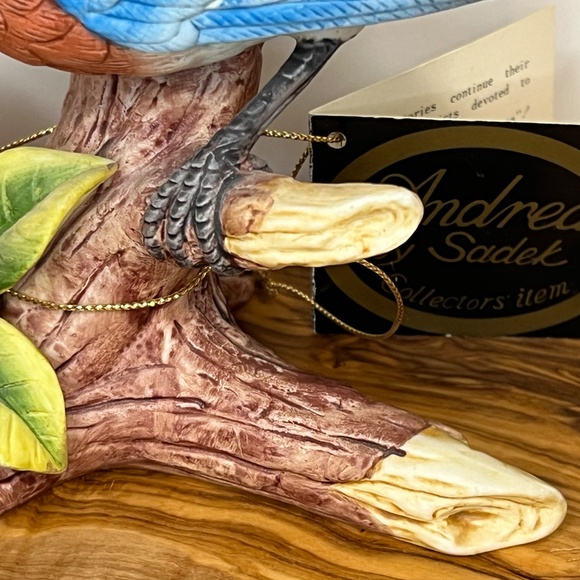 Andrea by Sadek Bird Figurine Bluebird - New With Tag - Made In Japan - Ceramic - Picture 15 of 16